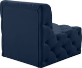 Tuft Contemporary Armless Chair with Deep Button Tufting for Modern and Stylish Living Spaces