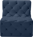 Tuft Contemporary Armless Chair with Deep Button Tufting for Modern and Stylish Living Spaces