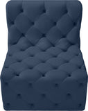 Tuft Contemporary Armless Chair with Deep Button Tufting for Modern and Stylish Living Spaces