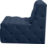 Tuft Contemporary Armless Chair with Deep Button Tufting for Modern and Stylish Living Spaces