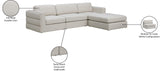 Beckham Modular Sectional Sofa in Soft Linen Fabric - Stylish Comfort for Contemporary Living Spaces