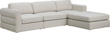 Beckham Modular Sectional Sofa in Soft Linen Fabric - Stylish Comfort for Contemporary Living Spaces