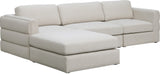 Beckham Modular Sectional Sofa in Soft Linen Fabric - Stylish Comfort for Contemporary Living Spaces