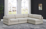 Beckham Modular Sectional Sofa in Soft Linen Fabric - Stylish Comfort for Contemporary Living Spaces