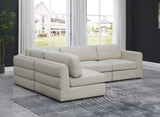 Beckham Modular Sectional Sofa in Soft Linen Fabric - Stylish Comfort for Contemporary Living Spaces