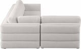 Beckham Modular Sectional Sofa in Soft Linen Fabric - Stylish Comfort for Contemporary Living Spaces