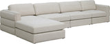Beckham Modular Sectional Sofa in Soft Linen Fabric - Stylish Comfort for Contemporary Living Spaces
