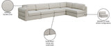 Beckham Modular Sectional Sofa in Soft Linen Fabric - Stylish Comfort for Contemporary Living Spaces