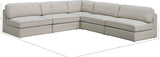 Beckham Modular Sectional Sofa in Soft Linen Fabric - Stylish Comfort for Contemporary Living Spaces