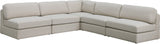 Beckham Modular Sectional Sofa in Soft Linen Fabric - Stylish Comfort for Contemporary Living Spaces