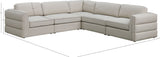 Beckham Modular Sectional Sofa in Soft Linen Fabric - Stylish Comfort for Contemporary Living Spaces