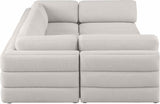 Beckham Modular Sectional Sofa in Soft Linen Fabric - Stylish Comfort for Contemporary Living Spaces