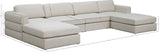 Beckham Modular Sectional Sofa in Soft Linen Fabric - Stylish Comfort for Contemporary Living Spaces