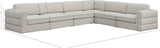 Beckham Modular Sectional Sofa in Soft Linen Fabric - Stylish Comfort for Contemporary Living Spaces