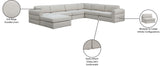 Beckham Modular Sectional Sofa in Soft Linen Fabric - Stylish Comfort for Contemporary Living Spaces
