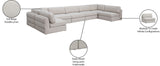 Beckham Modular Sectional Sofa in Soft Linen Fabric - Stylish Comfort for Contemporary Living Spaces