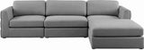 Beckham Modular Sectional Sofa - Soft Beige Linen Upholstery for Contemporary Living Spaces