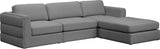 Beckham Modular Sectional Sofa - Soft Beige Linen Upholstery for Contemporary Living Spaces