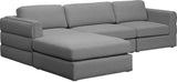 Beckham Modular Sectional Sofa - Soft Beige Linen Upholstery for Contemporary Living Spaces