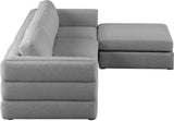 Beckham Modular Sectional Sofa - Soft Beige Linen Upholstery for Contemporary Living Spaces
