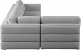 Beckham Modular Sectional Sofa - Soft Beige Linen Upholstery for Contemporary Living Spaces