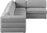Beckham Modular Sectional Sofa - Soft Beige Linen Upholstery for Contemporary Living Spaces