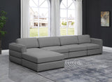 Beckham Modular Sectional Sofa - Soft Beige Linen Upholstery for Contemporary Living Spaces