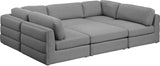 Beckham Modular Sectional Sofa - Soft Beige Linen Upholstery for Contemporary Living Spaces