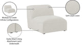 Miramar Modular Armless Chair - Stylish Contemporary Design with Premium Comfort and Durability