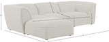 Miramar Modular Sectional: Luxurious Cream Linen Upholstery for Ultimate Comfort and Style