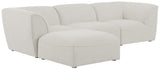 Miramar Modular Sectional: Luxurious Cream Linen Upholstery for Ultimate Comfort and Style