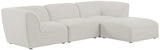 Miramar Modular Sectional: Luxurious Cream Linen Upholstery for Ultimate Comfort and Style