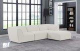 Miramar Modular Sectional: Luxurious Cream Linen Upholstery for Ultimate Comfort and Style