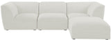 Miramar Modular Sectional: Luxurious Cream Linen Upholstery for Ultimate Comfort and Style