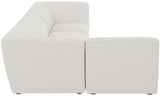 Miramar Modular Sectional: Luxurious Cream Linen Upholstery for Ultimate Comfort and Style