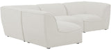 Miramar Modular Sectional: Luxurious Cream Linen Upholstery for Ultimate Comfort and Style