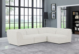 Miramar Modular Sectional: Luxurious Cream Linen Upholstery for Ultimate Comfort and Style