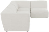 Miramar Modular Sectional: Luxurious Cream Linen Upholstery for Ultimate Comfort and Style