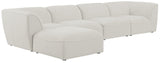 Miramar Modular Sectional: Luxurious Cream Linen Upholstery for Ultimate Comfort and Style