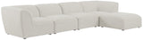 Miramar Modular Sectional: Luxurious Cream Linen Upholstery for Ultimate Comfort and Style