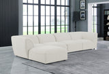 Miramar Modular Sectional: Luxurious Cream Linen Upholstery for Ultimate Comfort and Style