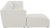 Miramar Modular Sectional: Luxurious Cream Linen Upholstery for Ultimate Comfort and Style