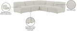 Miramar Modular Sectional: Luxurious Cream Linen Upholstery for Ultimate Comfort and Style