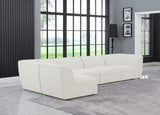 Miramar Modular Sectional: Luxurious Cream Linen Upholstery for Ultimate Comfort and Style