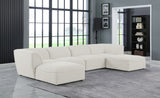 Miramar Modular Sectional: Luxurious Cream Linen Upholstery for Ultimate Comfort and Style