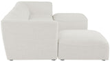 Miramar Modular Sectional: Luxurious Cream Linen Upholstery for Ultimate Comfort and Style