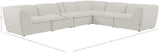 Miramar Modular Sectional: Luxurious Cream Linen Upholstery for Ultimate Comfort and Style