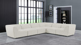 Miramar Modular Sectional: Luxurious Cream Linen Upholstery for Ultimate Comfort and Style