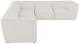 Miramar Modular Sectional: Luxurious Cream Linen Upholstery for Ultimate Comfort and Style