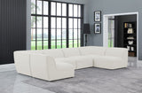 Miramar Modular Sectional: Luxurious Cream Linen Upholstery for Ultimate Comfort and Style